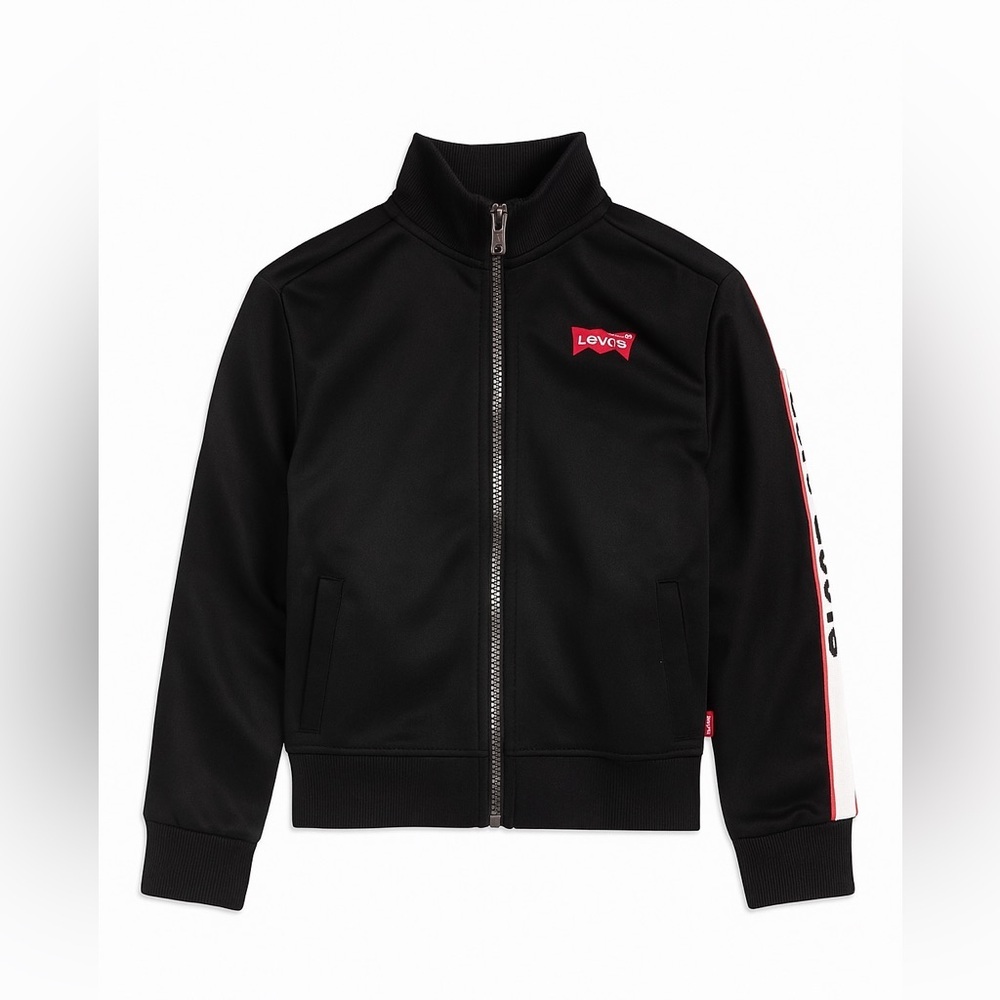 Levi’s Black Zip-Up Track‎ Jacket Size 4T — Stylish & Comfy!